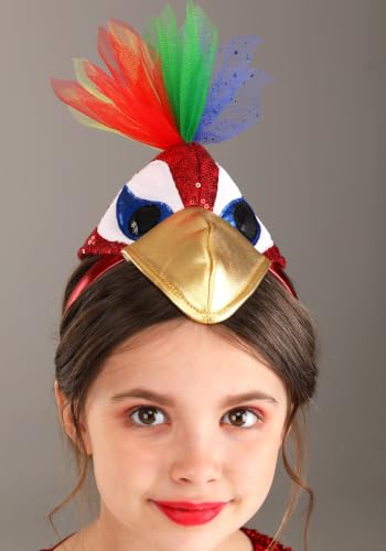 Vestido de Disfraz de Loro Tropical para Niñas miniatura 4