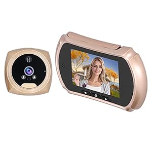 HD Door Eye Viewer, Intelligente Identificatie Nachtzichtfunctie Videodeurbel 4-inch High-definition LCD-scherm…