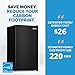 Newair 3.3 Cu. Ft. Compact Mini Fridge with Chiller Compartment, Energy Star Certified, Single Door Refrigerator, Can Dispenser, Perfect for Dorm Rooms, Bedrooms, Home Offices, and RV Vans