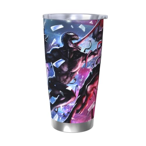 ヴェノム 水筒 真空断熱ケータイマグ 600ml ステンレスボトル 車用 直飲み 保温 保冷 フタ付きコーヒーカップ アウトドア 車のネイブに最適 スポーツタイプ ステンレスクールボトル 軽量 隔? 水筒 男の子 女の子