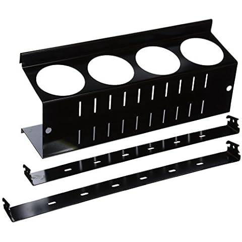 Wall Control Pegboard Spray Can Holder Bracket and Aerosol Can Organizer for Wall Control Pegboard and Slotted Tool Board – Black Cover