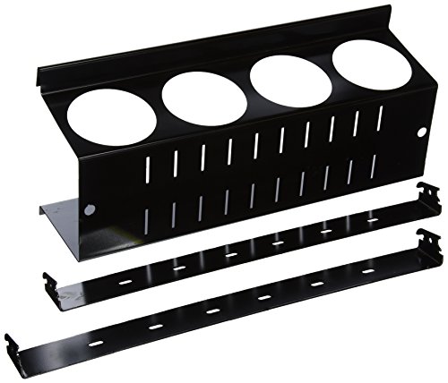 Wall Control Pegboard Spray Can Holder Bracket and Aerosol Can Organizer Pegboard and Slotted Tool Board - Black