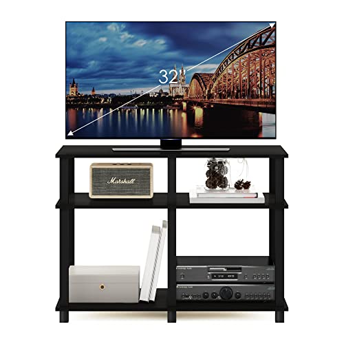 Image of Furinno Romain Turn-N-Tube Stand for TV up to 40 Inch, 40-Inch, Espresso /Black