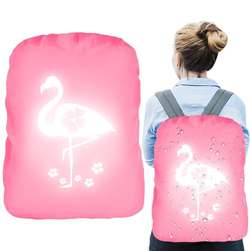 Rucksack-Regenschutz 2-in-1 - Wasserdichte Abdeckung Mit Reflektierenden Streifen, Für Schulranzen & Outdoor