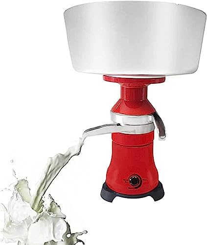HACSYP Milch-Zentrifugal-Separator, 80 l/h Frischrahm-Zentrifugal-Separator, elektrische Ziegenmilch-Separator-Maschine mit Einstellbarer Geschwindigkeit, for Familie
