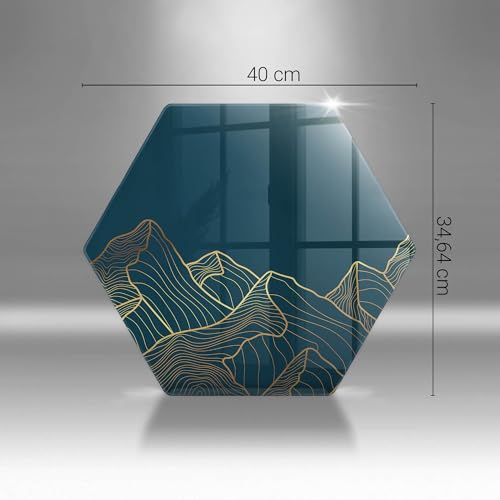 Planche à découper 40cm hexagone Wallfluent en matériau résistant - 7