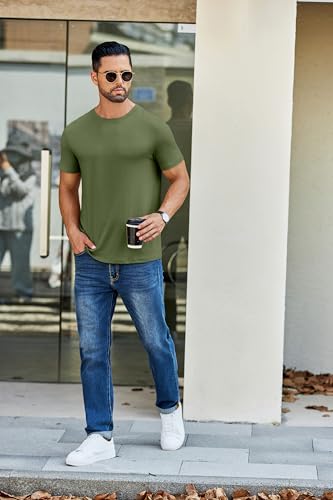 coofandy men39s short sleeve t-shirts crew neck casual summer t shirts 1-3 pack basic tee shirt