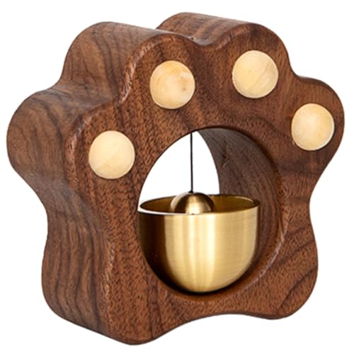 jojofuny Elegante Timbre De Entrada De Madera Con Forma De Carillón De Viento Timbre De Puerta Para Exteriores Timbre De Comerciante Y Delicado