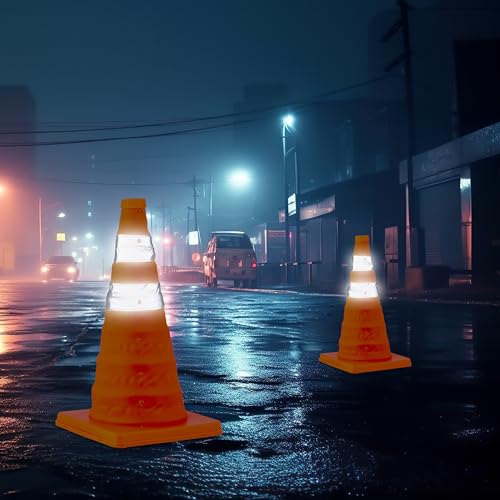 Set von 2 faltbaren Verkehrshütchen