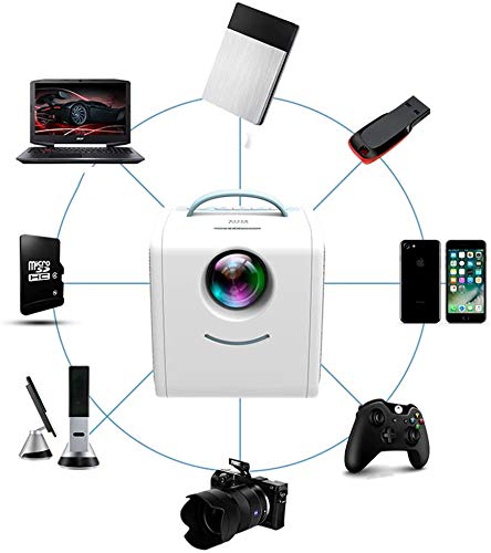 Image of Mini Projector 700 Lumens Portable Projector Child Early Education Mini LED Home Projector Support 1080P