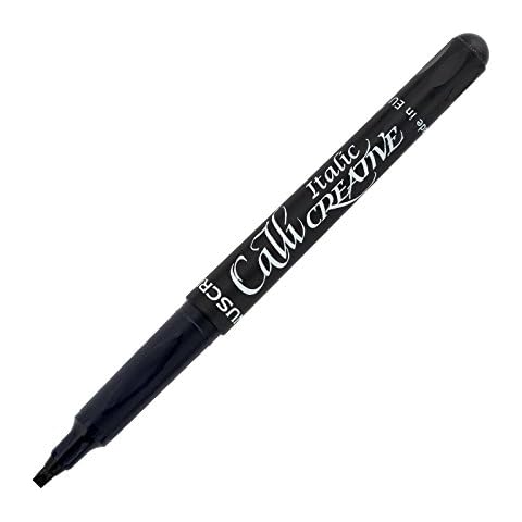 Manuscript Pen Manuscript Callicreative Brownad Tip Marker Medium Black, Acrylic, Multicolour, 1.37x14.47x1.65 cm Cover