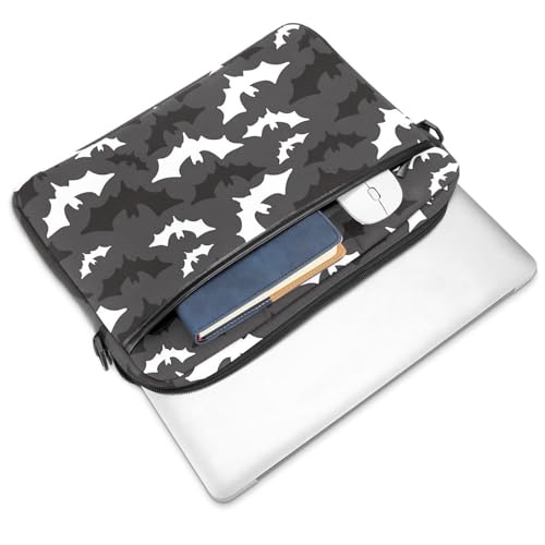 Maletín bandolera portátil 13 pulgadas regalo original diseño murciélagos Halloween multicolor 3