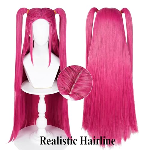 ZKR Mira Wig Kids，Pink Wig Women and Girls Halloween Cosplay Props3