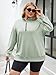 Chulianyouhuo Womens Plus Size Half Zip Pullover Long Sleeve Oversized Sweatshirt Drop Shoulder Hoodie Teen Girls Y2K Clothes Lightgreen