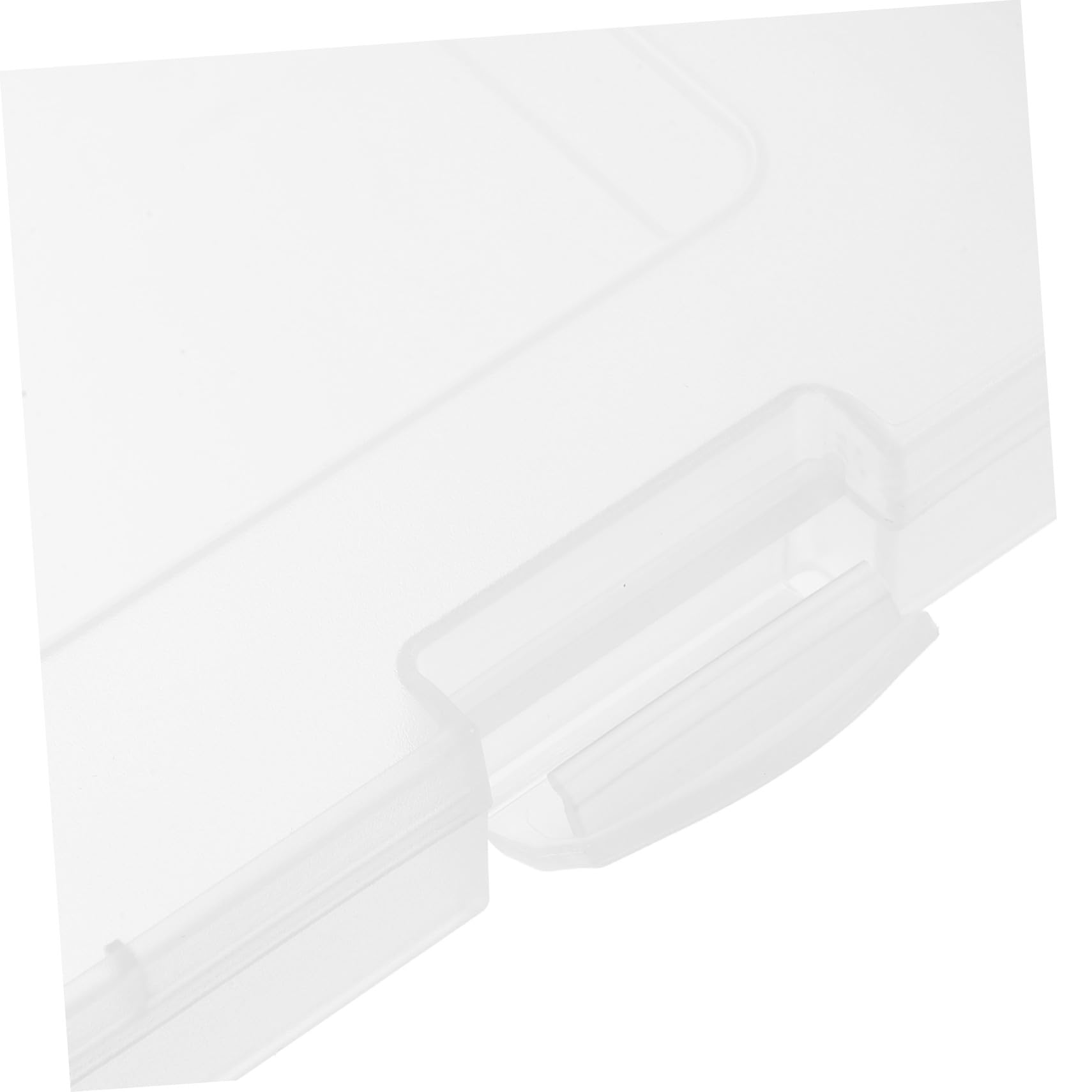 Cabilock Scatola Archivio Documenti Portatile A4 in Pp 4 Pezzi Bianco | Aspetto Trasparente, Uso Multifunzione, per Assegni, Contanti e Ricevute, Mantiene la Scrivania Ordinata