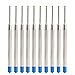 10pcs Standard Blue 1MM Nib Point Pen Refills