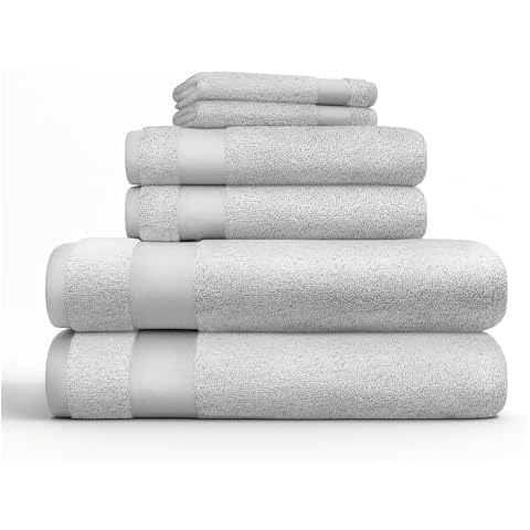 Linen Market Towels 6-Pack 100% Cotton Bathroom Essentials Cover