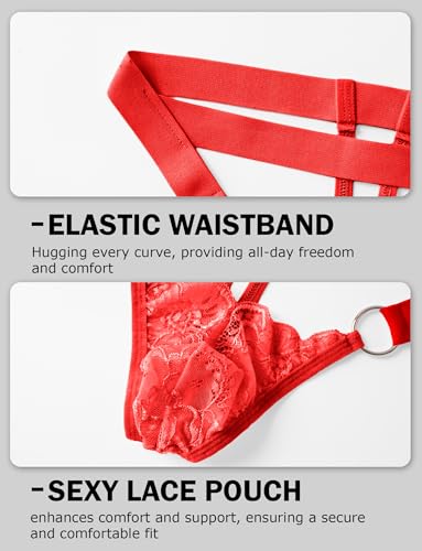 Panegy Mens Transparent Lace Thongs Sexy Thin Jock Strap G-Strings Low Waist Hollow-out Thong Panties3