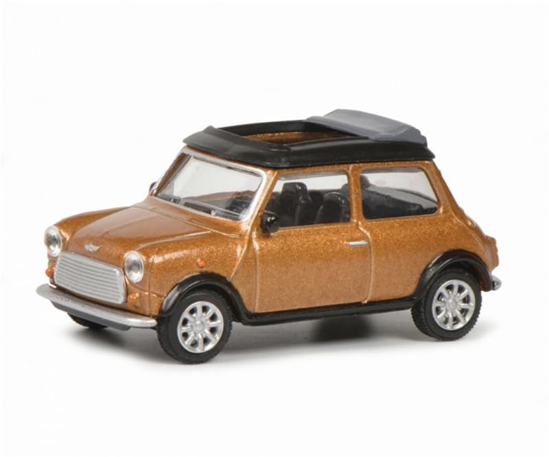 Mini Cooper Marron 1/64 FloZ Schuco modèle réduit cabriolet automobile de collection