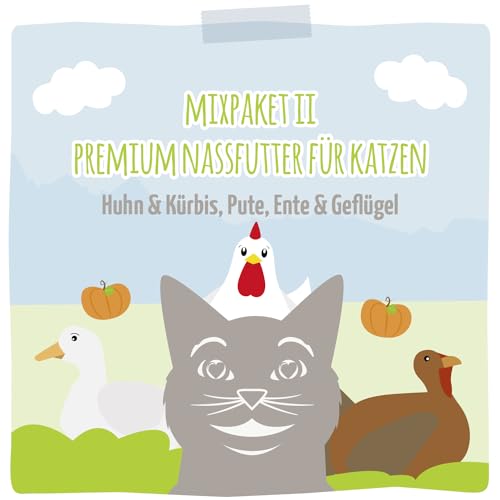 MjAMjAM - leckere Mahlzeiten Mixpaket II für deine Katze 6 x 400 g