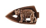 Creative Pewter Designs Copper Plated Broadhead with Black Bear Pin AC083