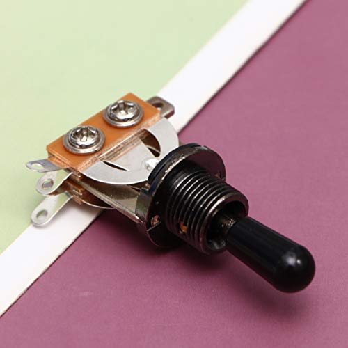 Milisten 3-weg schakelaar pick-up elektrische gitaar selector schakelaar (goud) M Zwart - Image 7