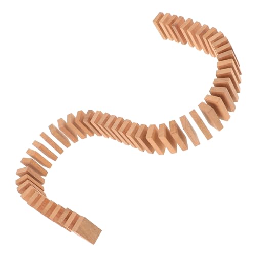 Blocs de construction durables : 50 dominos en bois naturel solides pour le plaisir des enfants