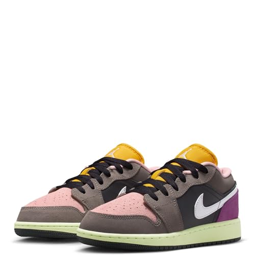 Air Jordan 1 Low SE Big Kids' Shoes Color: Oil Grey/white-cave Stone-arctic3