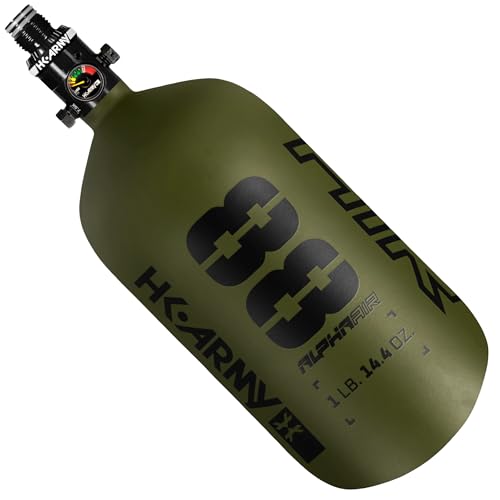 Image of HK Army HPA Paintball Tank - Lightweight Alpha Air Carbon Fiber Compressed Air Tank - 15ci /48ci /68ci /77ci /88ci /99ci - 4500 psi