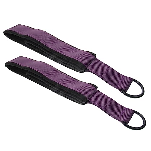 Toyvian 2Pcs Elastic Yoga Straps for Home Fitness Stretch Bands for Resistance Training for Legs Shoulders and Back Exercises Durable Flexible Design