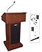 AmpliVox - SW3020-MH/S1605 - Lectern w/Sound, Mahogany, 48x32x24 in