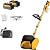 20V Electric Snow Shovel, 12-Inch Snow Blower Cordless with Adjustable Front Handle, Battery Powered Snow Thrower Removal, 16.5ft Throw Distance for Driveway, Patio, Deck (3000mAh)