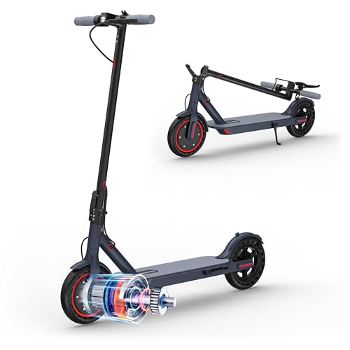 Image of MAXSHOT Electric Scooter for Adults, 8.5 /10 /14 inch Tires, 19 /22Mph, 350W /500W Motor, 21-28 Miles Range, Folding E-Scooter with Dual Suspension,APP Control