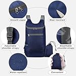 Hiking Backpack, Water-repellent Outdoor Backpack Camping Backpack for Men Women, Hiking Daypack Foldable Backpack (black) - Image 4