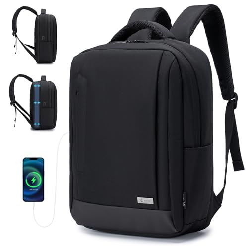 YOODI Mochila Viaje Cabina Avion 40x30x15 Expandible 5cm 40x30x20 British Airways Wizzair Impermeable Oxford Mochila Ordenador Portatil 15,6 Pulgadas con Puerto de Carga USB para Hombre Mujer Trabajo