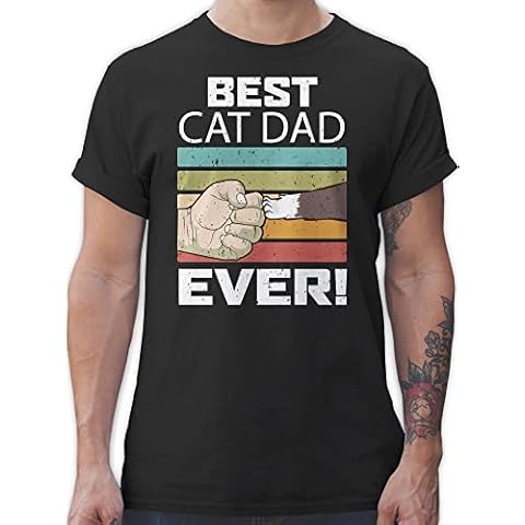 T-Shirt Herren - Katzenbesitzer Geschenk Katze Cover