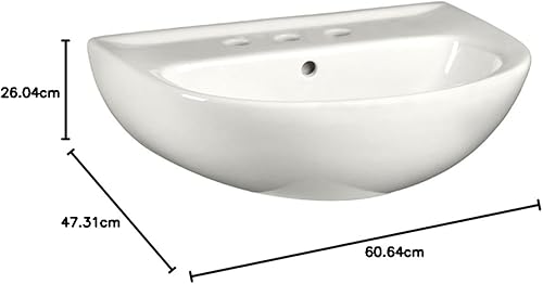 Miniatura 3 de American Standard 0467.004.020 Fregadero de pedestal, blanco
