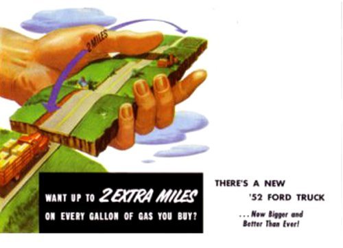 1952 FORD TRUCK & PICKUP BEAUTIFUL DEALERSHIP SALES BROCHURE - ADVERTISMENT