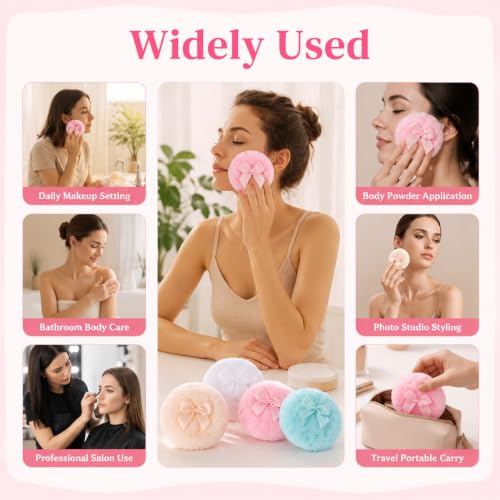 Image of MAYCREATE Large Fluffy Body Powder Puff Thickened Pads