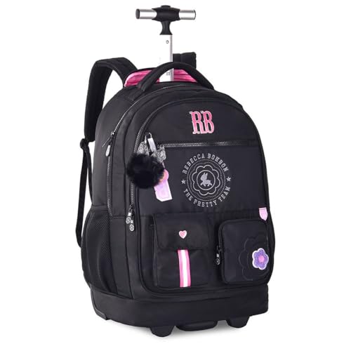 Mochila de Carrinho Rebecca Bonbon em Nylon com Bordado 33 Litros