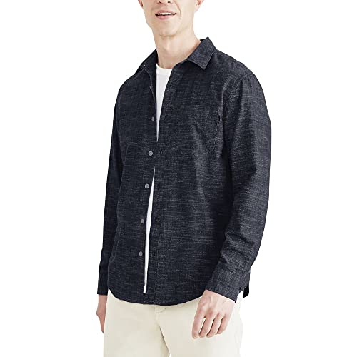 Dockers® Men's Ultimate Shirt Long Sleeve Regular Fit, Dark Blue Wash, X-Large
