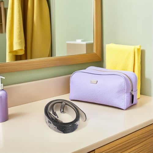 LUOZZY 3pcs Women's Cow Print Pu Belt Set Adjustable Waist for Dresses Jeans Cowgirl Fashion Accessories in Beige Black Gray Violet4