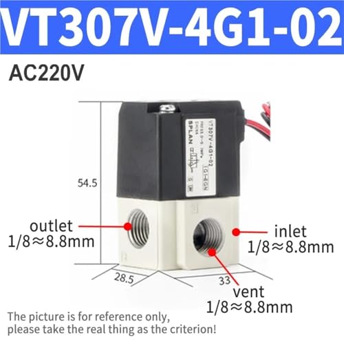 Electrovanne haute frequence VT307 commutation rapide vide et air 1/4