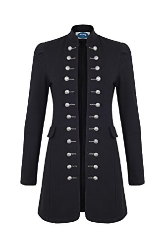 Preisvergleich Produktbild 4tuality AO Massimo Military Coat Slim Fit Gr. S Schwarz