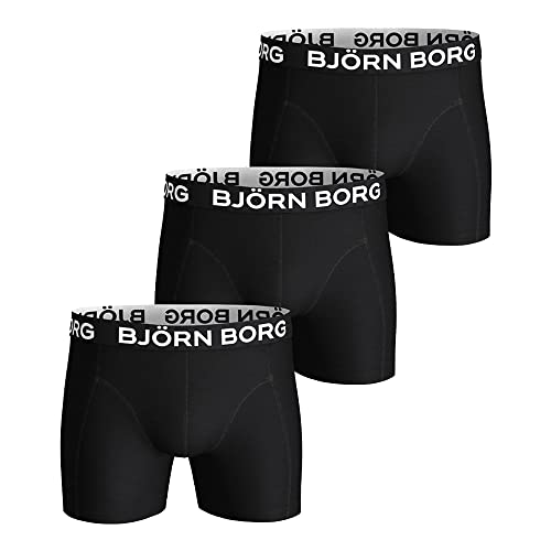 Vita media Björn Borg Essential Boxer 3P Corti, Confezione Multipla 1, S (Pacco da 3) Uomo