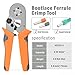 iCrimp Ferrule Crimping Tool Kit, AWG 23-10 Self-adjustable Ratchet Ferrule Crimper Plier c/w 770End Sleeve Ferrules Connector Terminals on Electrician, Contractors, Repair Support