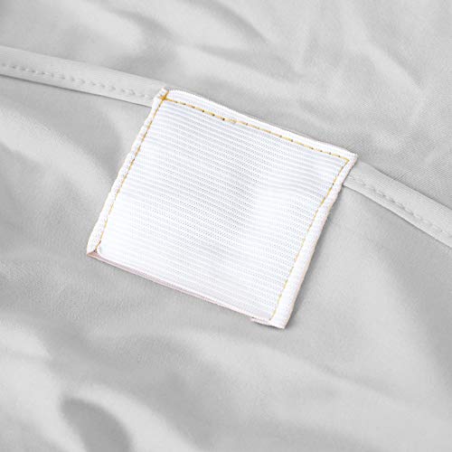 Obstal 20 Pcs Silver Spandex Dining Room Chair Covers For Living Room - Universal Stretch Chair Slipcovers Protector For Wedding, Banquet, And Party #TOP2