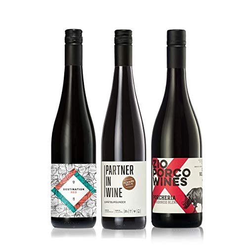 GEILE WEINE Weinpaket Rotwein trocken klein (3 x 0,75l) Bester Rotwein aus Deutschland und Italien Cover