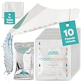 Disposable Female Urination Device, Pack of 10 Portable Urinal for Women, Travel Essential Pee Cup for Public Toilets, Trips Camping Hiking & Outdoor Activities, Easy to Use & Foldable Female Urinal