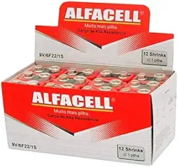 Bateria 9v Pilha Comum Caixa Com 12 Unidades Original